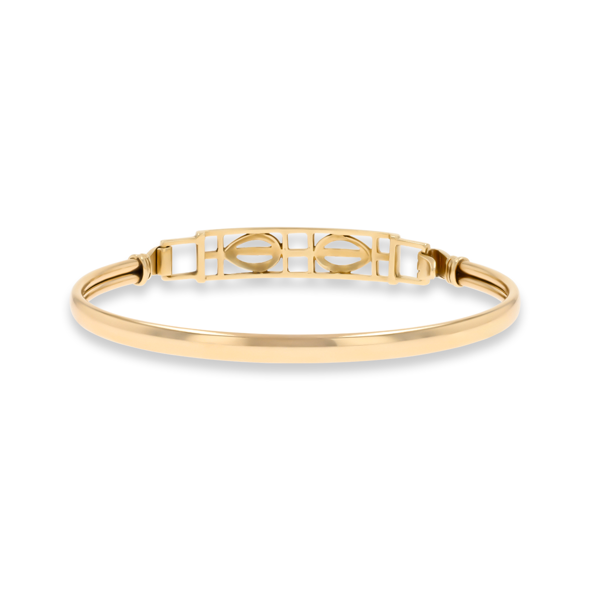 9ct Yellow Gold Openwork Rennie Mac Tension Bangle