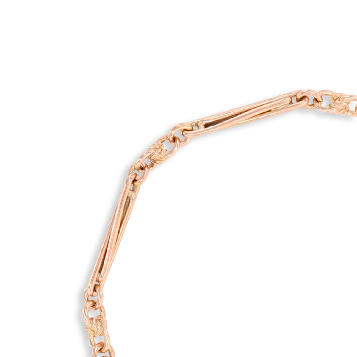 9ct Rose Gold Interlocking Lover’s Knot Link Bracelet