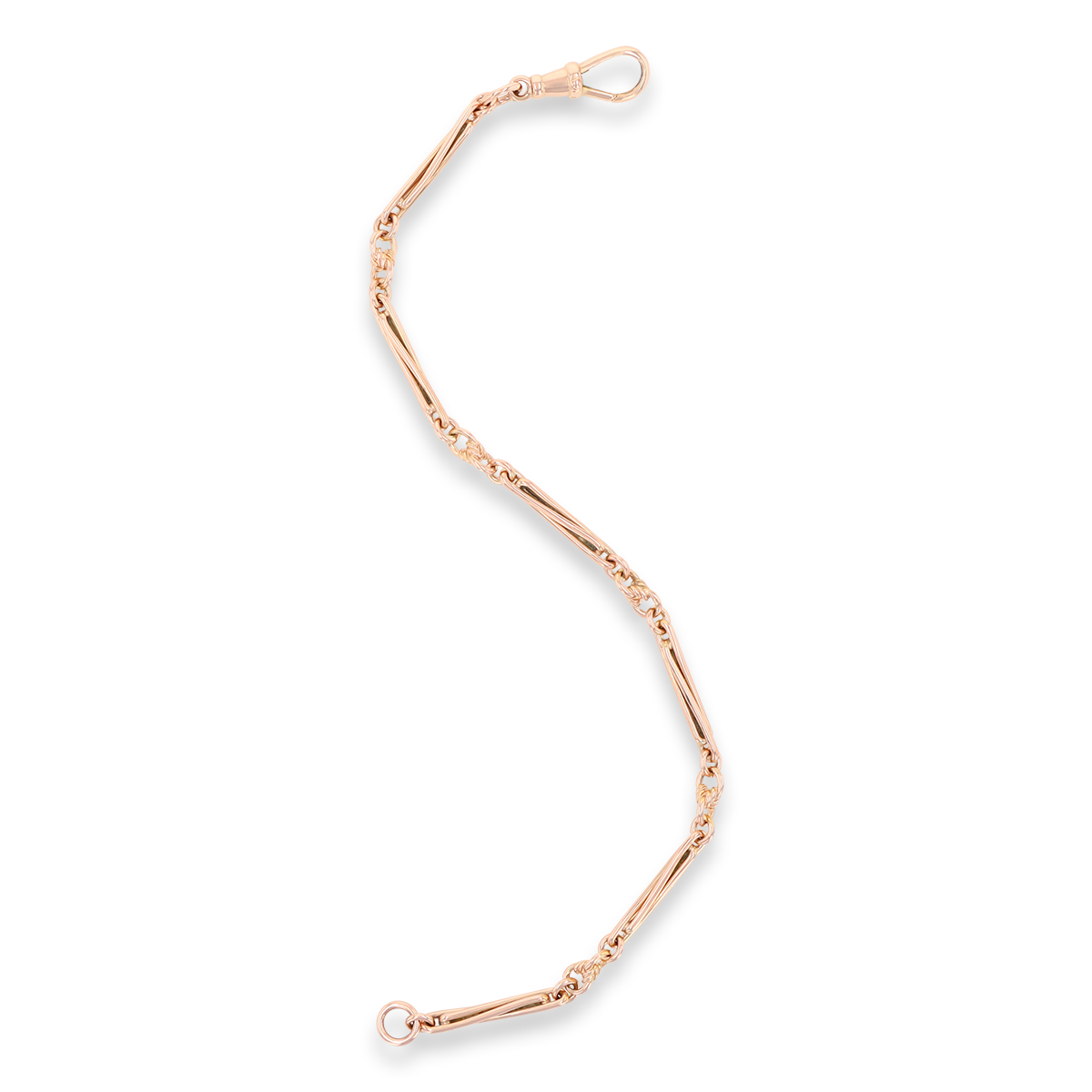 9ct Rose Gold Interlocking Lover’s Knot Link Bracelet