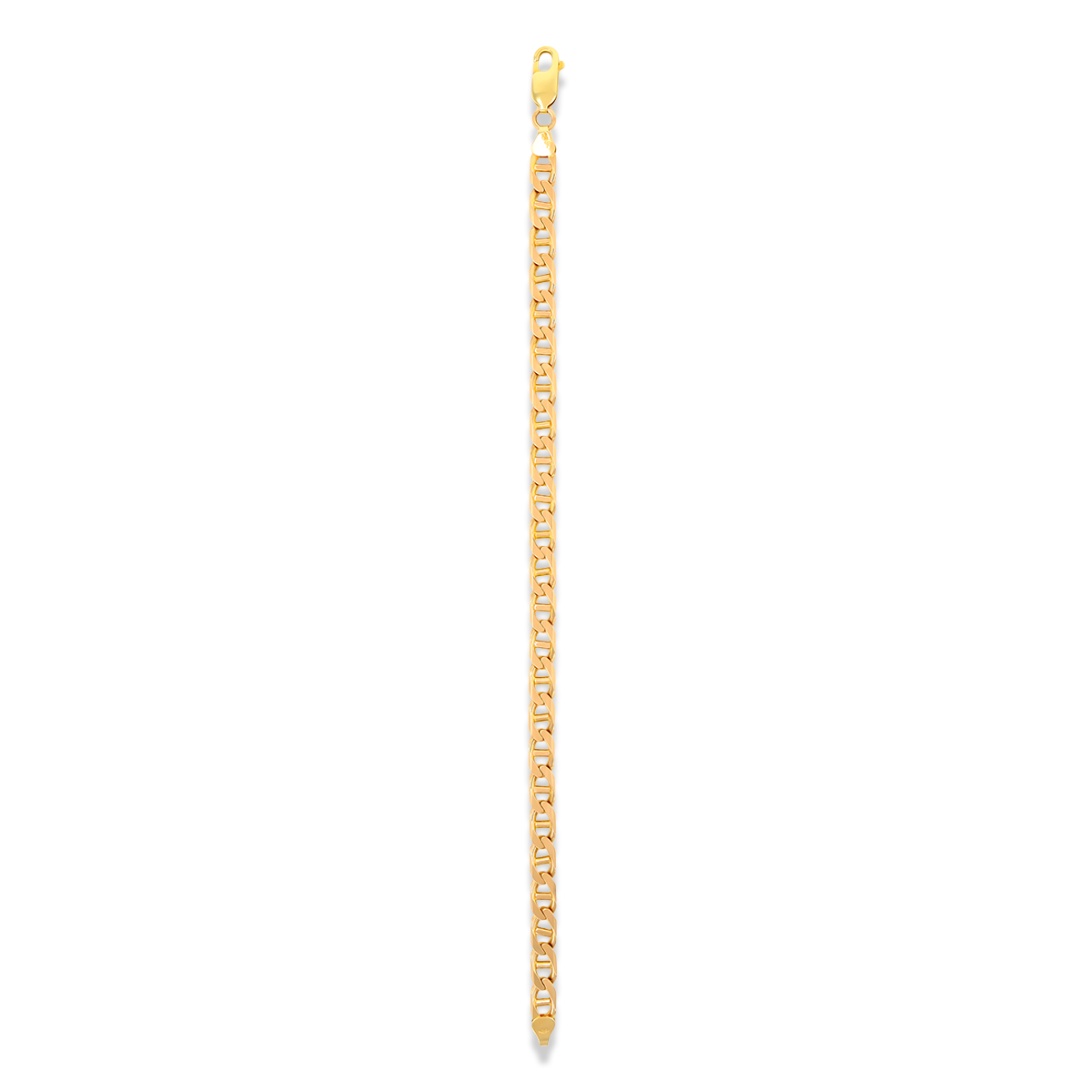 9ct Yellow Gold 8” Marine Anchor Link Bracelet
