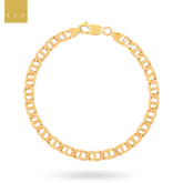 9ct Yellow Gold 8” Marine Anchor Link Bracelet