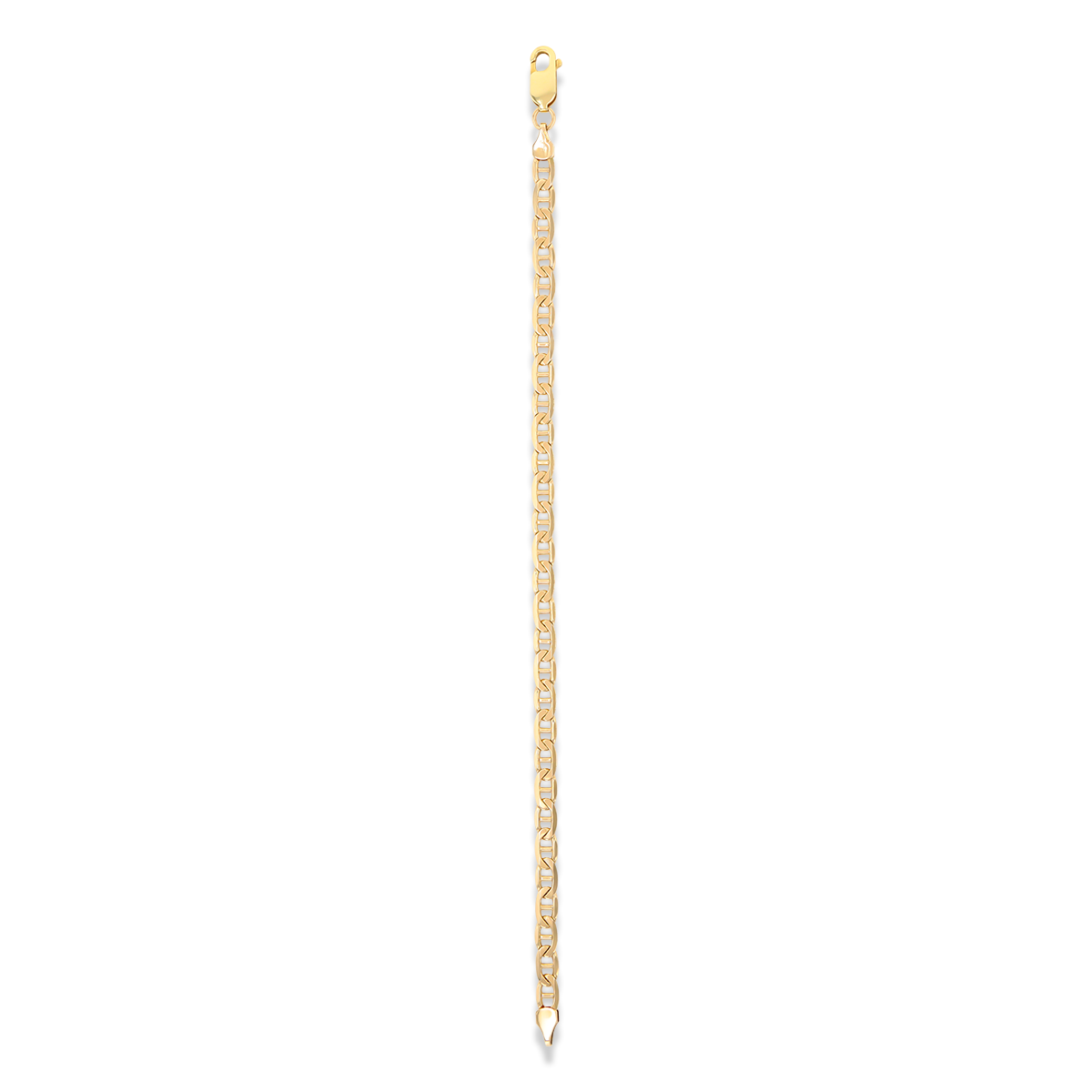 9ct Yellow Gold 7.75” Flat Marine Anchor Link Bracelet