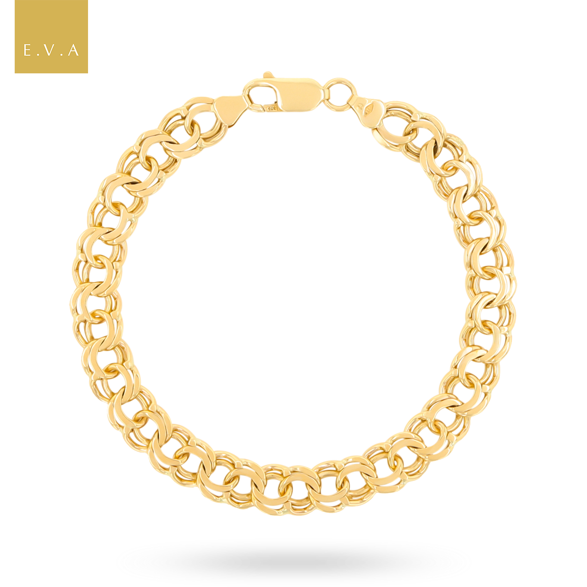 9ct Yellow Gold 8" Garibaldi Link Bracelet