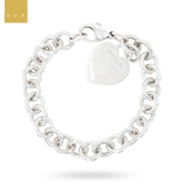 Tiffany & Co. Sterling Silver Plain Heart Tag Bracelet