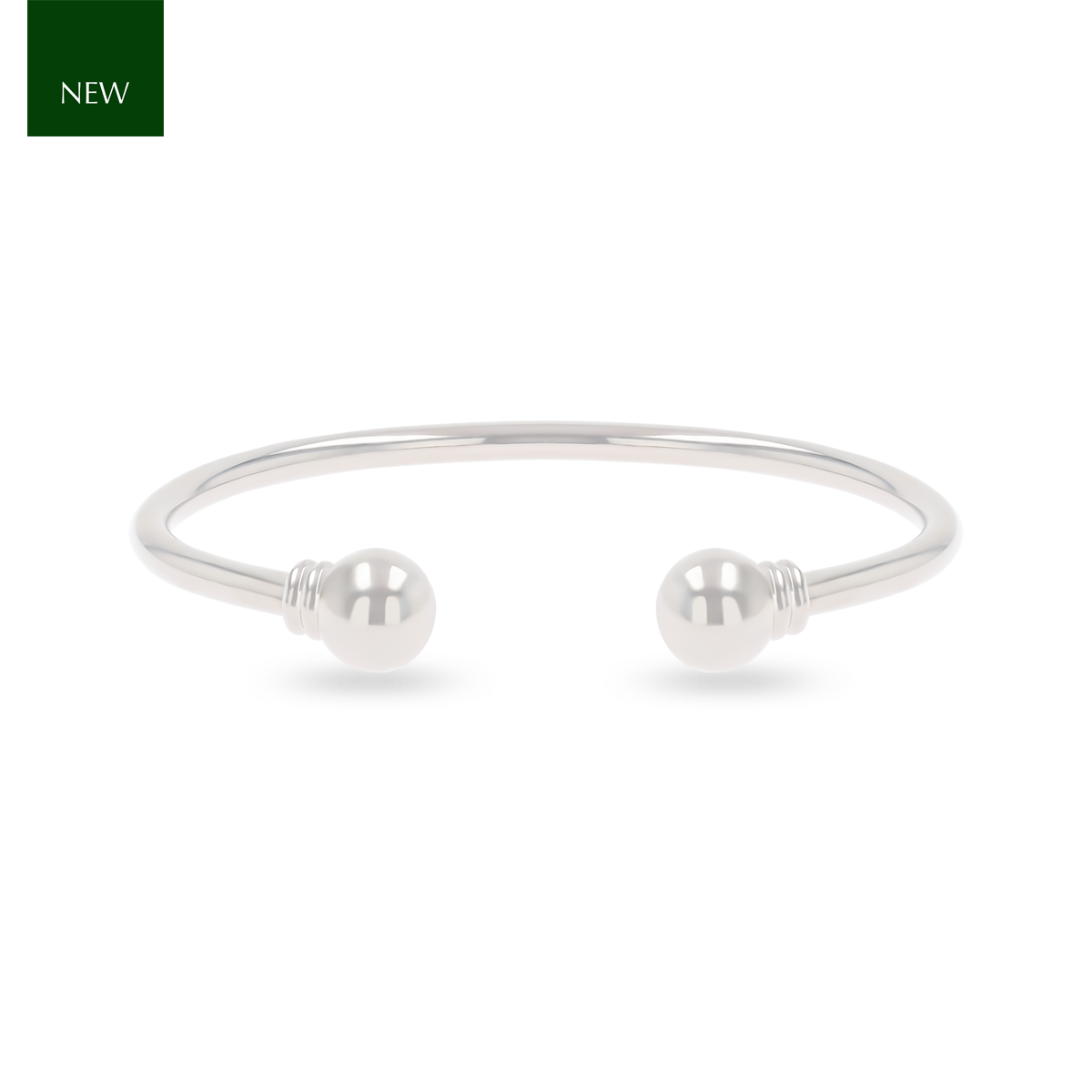 Sterling Silver Plain Solid Torque Baby Bangle