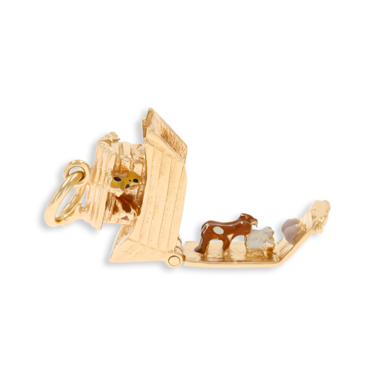 9ct Yellow Gold & Enamel Noah’s Ark Opening Charm