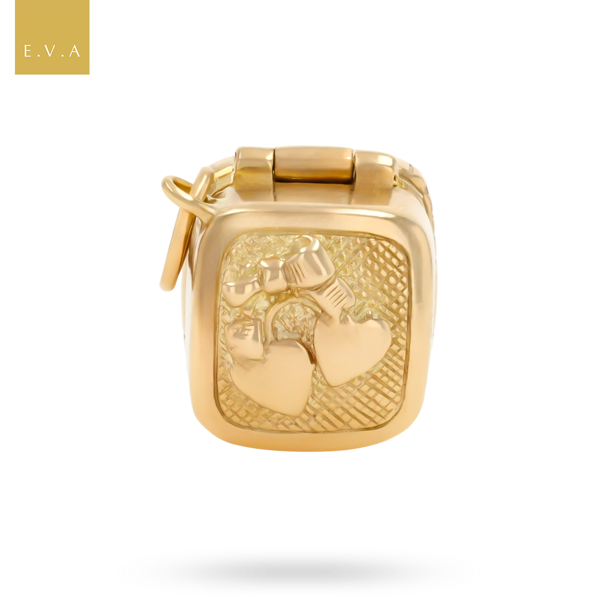 9ct Yellow Gold Engagement & Wedding Ring Box Opening Charm