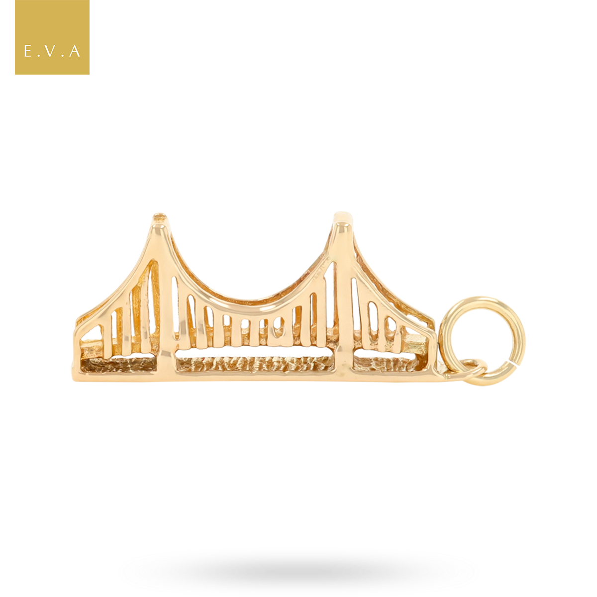 9ct Yellow Gold Severn Road Bridge Charm