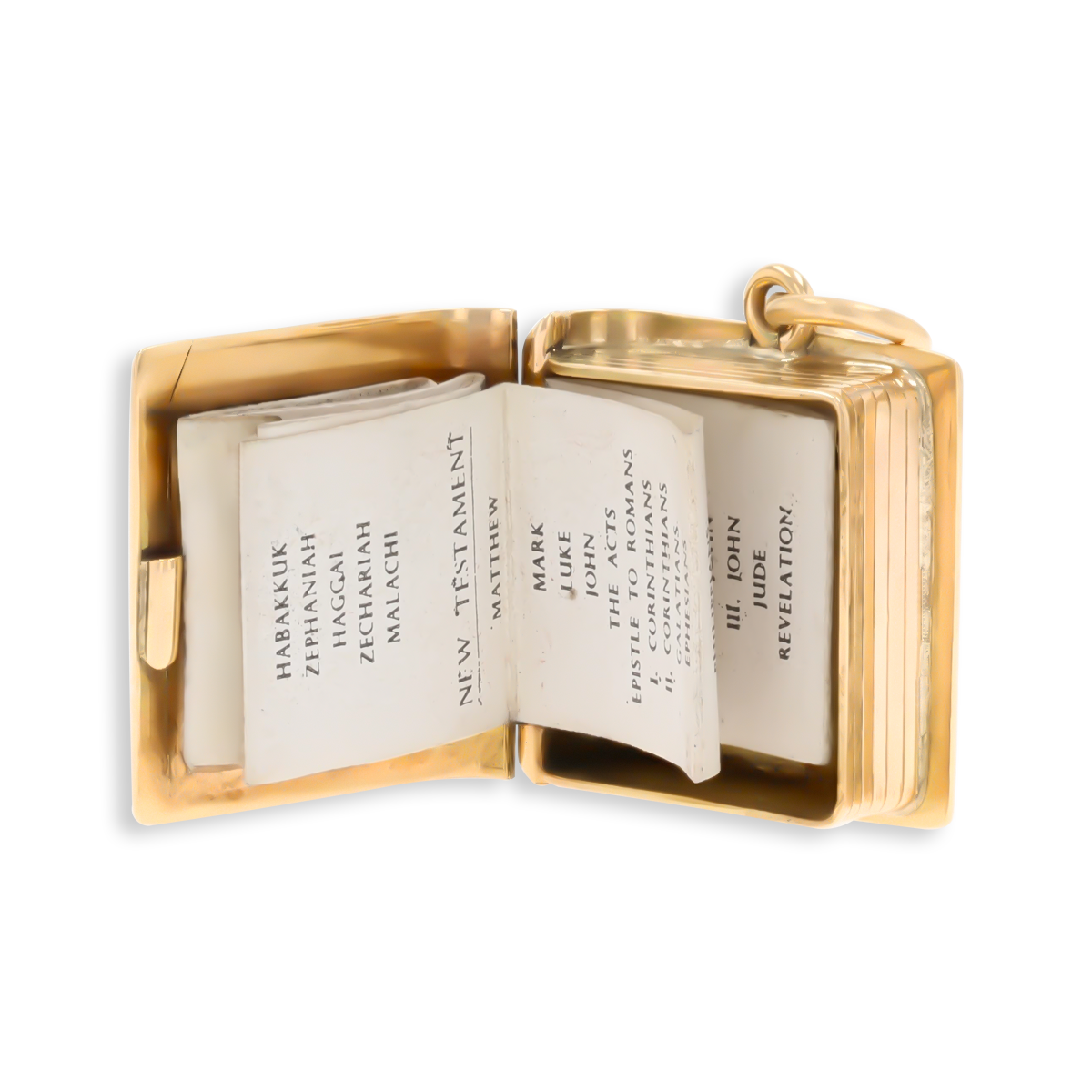 9ct Yellow Gold Holy Bible Charm By Georg Jensen