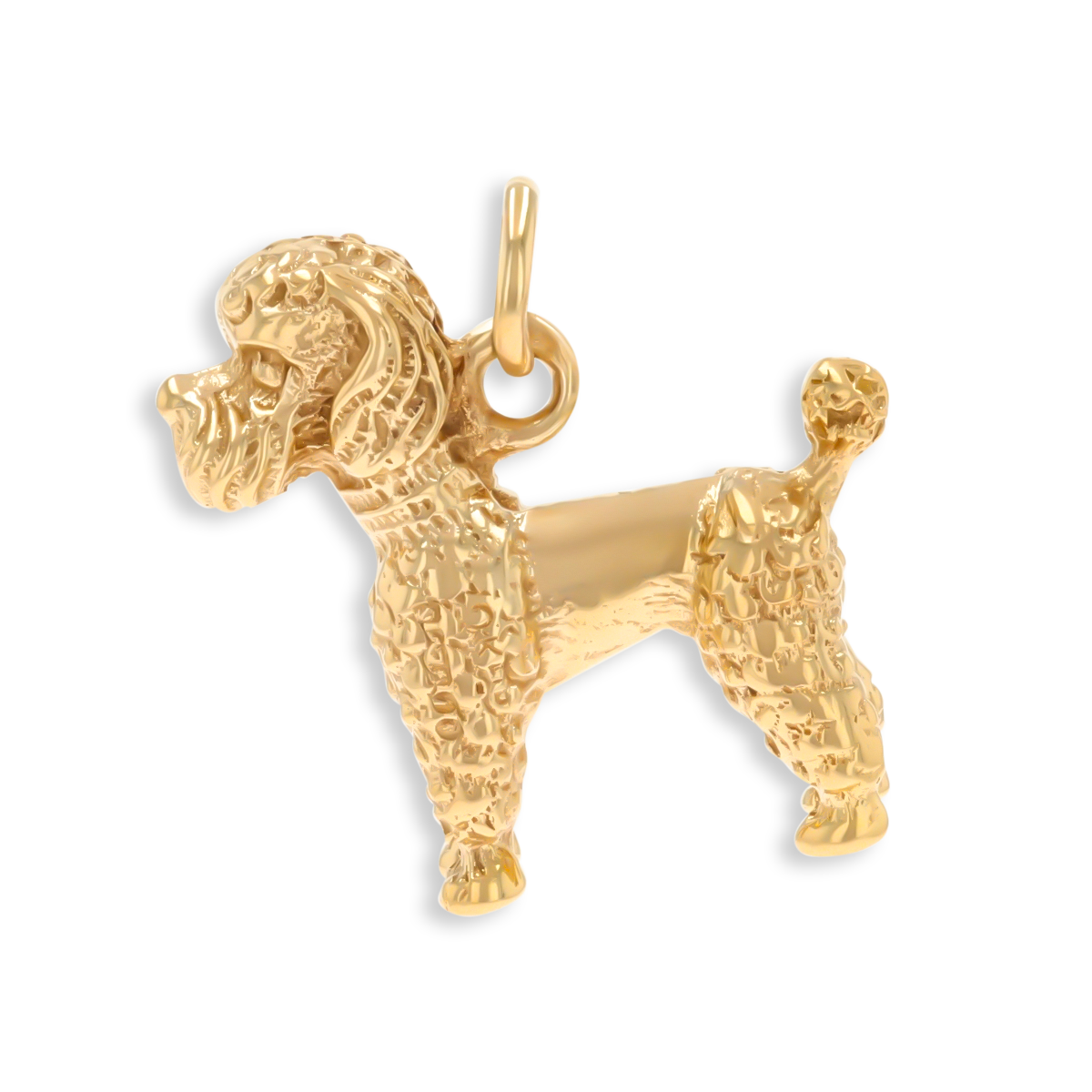 9ct Yellow Gold Poodle Charm