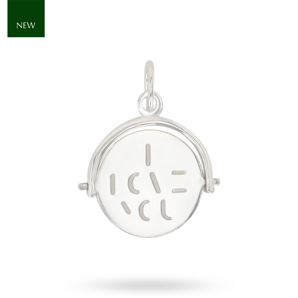 Sterling Silver I Love You Spinner Charm