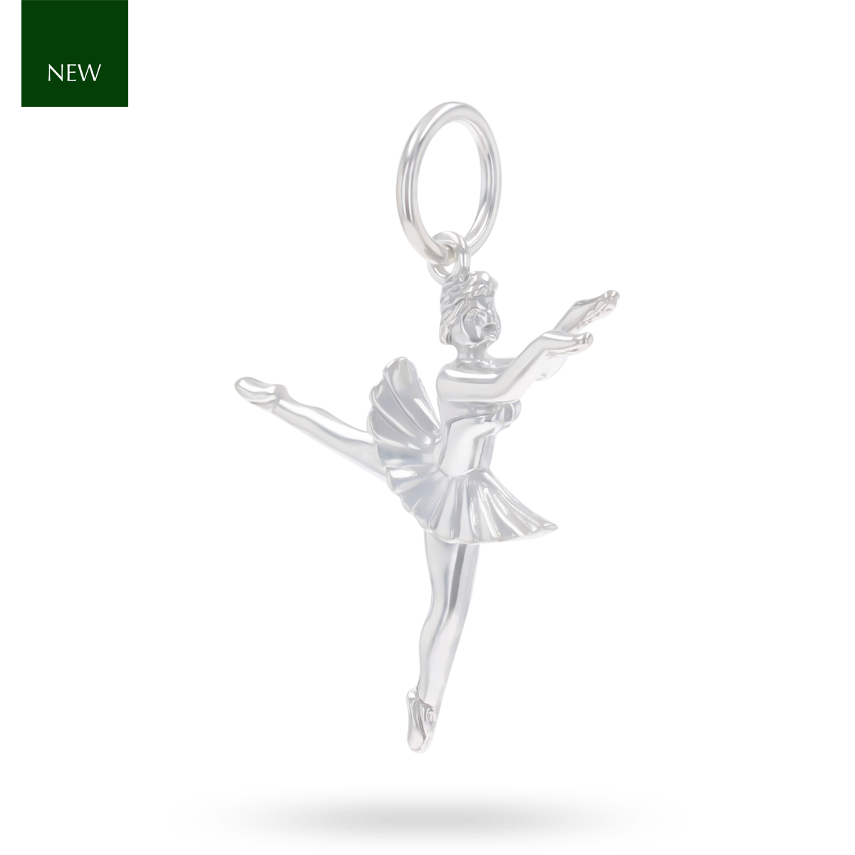 Sterling Silver Ballerina Charm