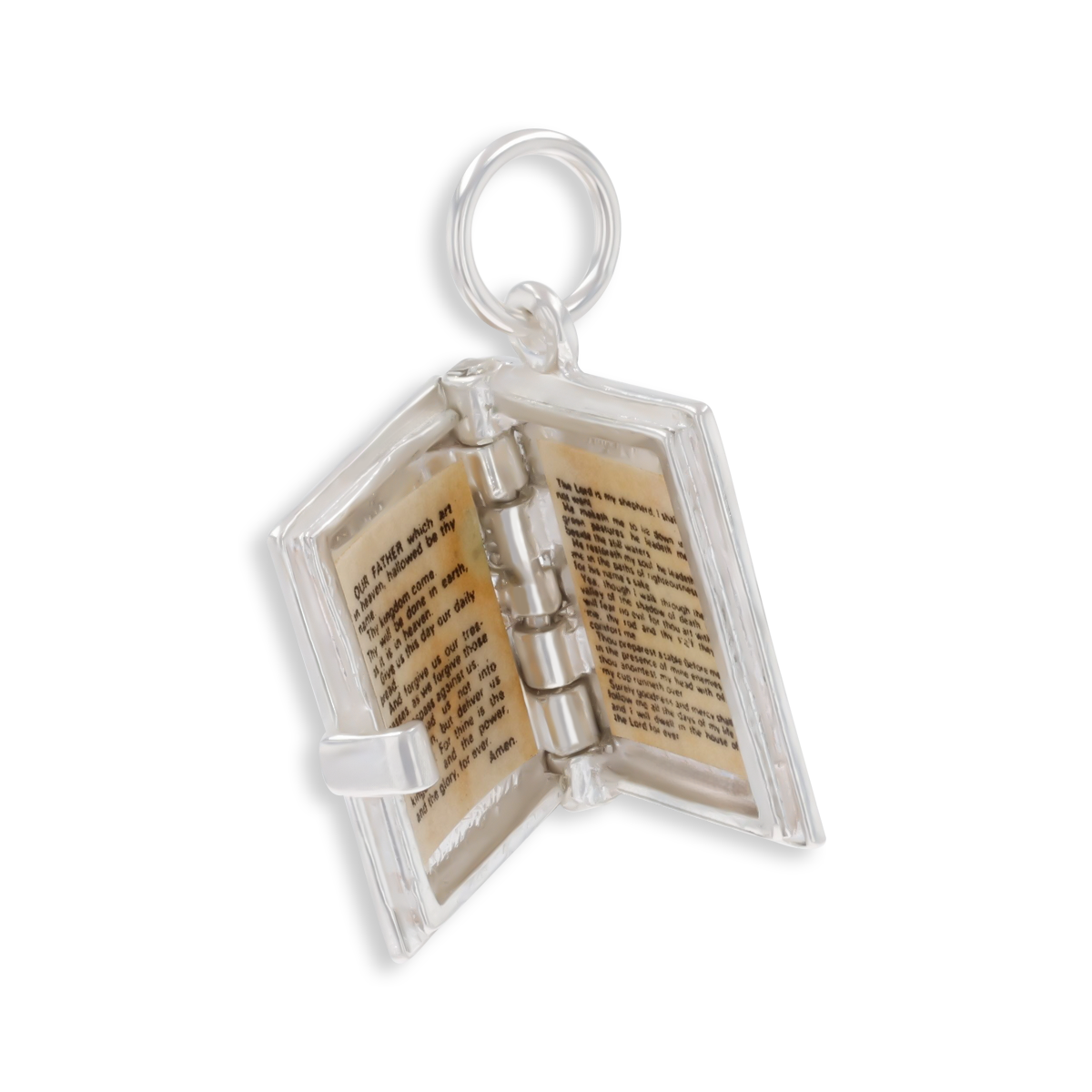 Sterling Silver Prayer Book Opening Charm