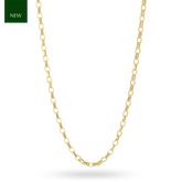 9ct Yellow Gold Diamond Cut Belcher Chain