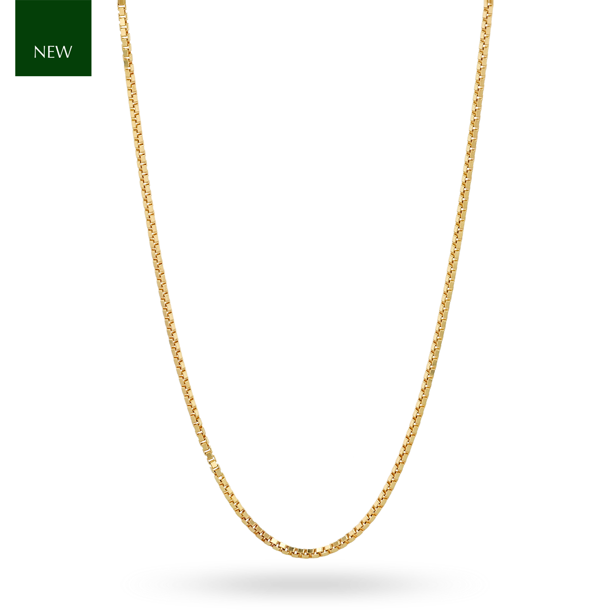 9ct Yellow Gold Venetian Box Chain