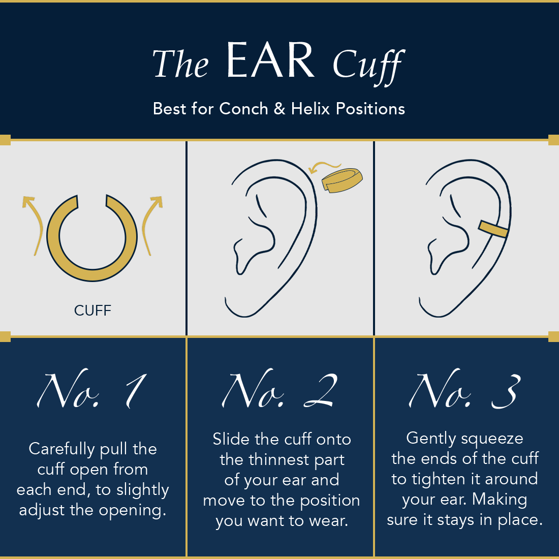How to wear an Ear Cuff?