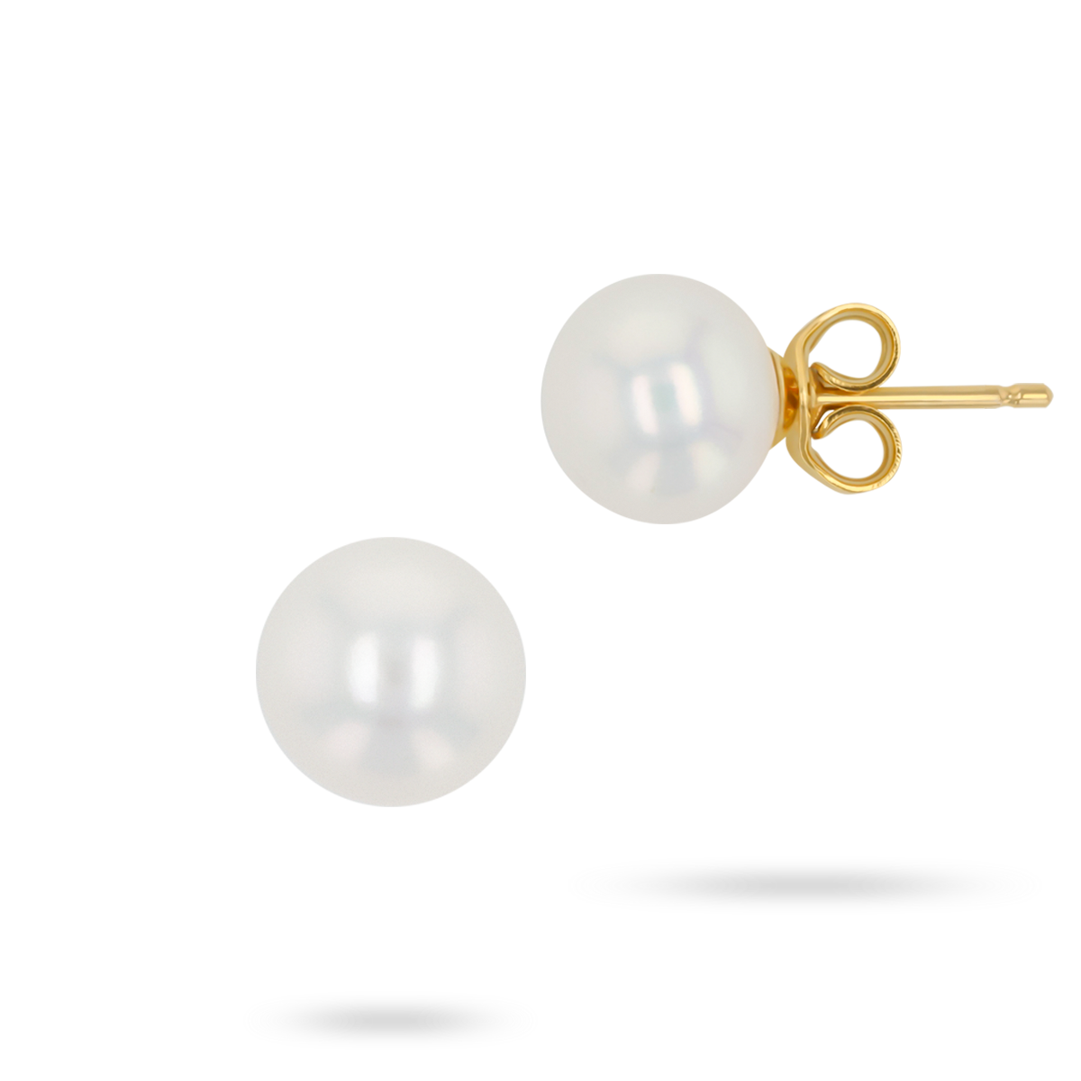 9ct Yellow Gold Freshwater Pearl Stud Earrings