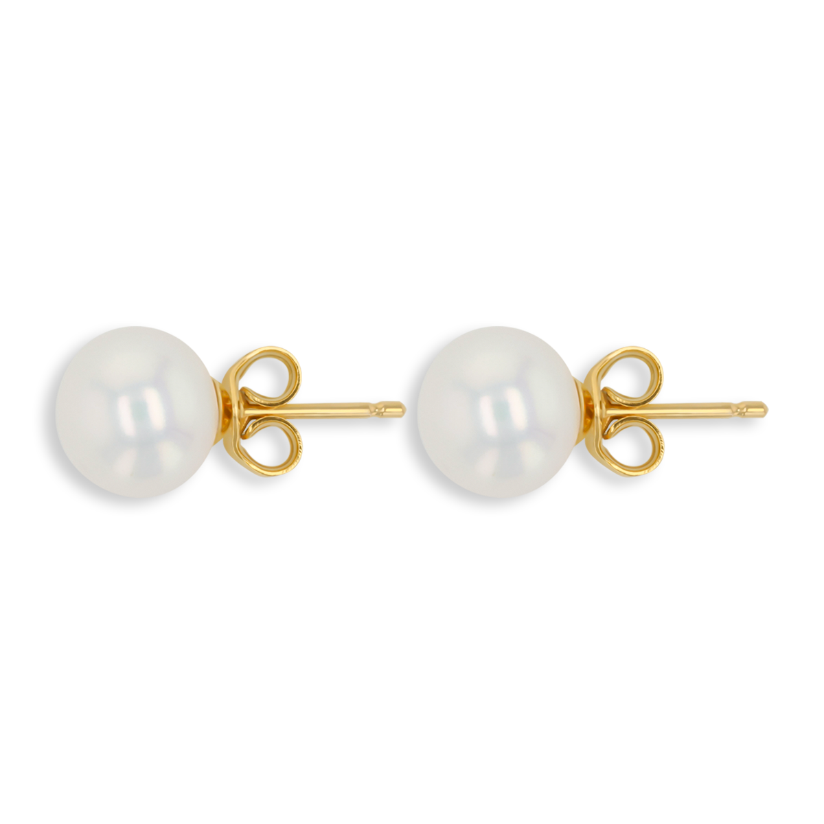 9ct Yellow Gold Freshwater Pearl Stud Earrings