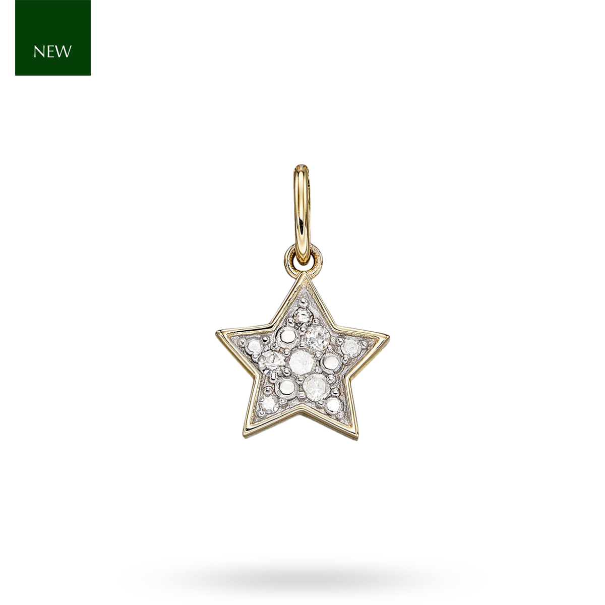 9ct Yellow Gold Diamond Set Star Pendant