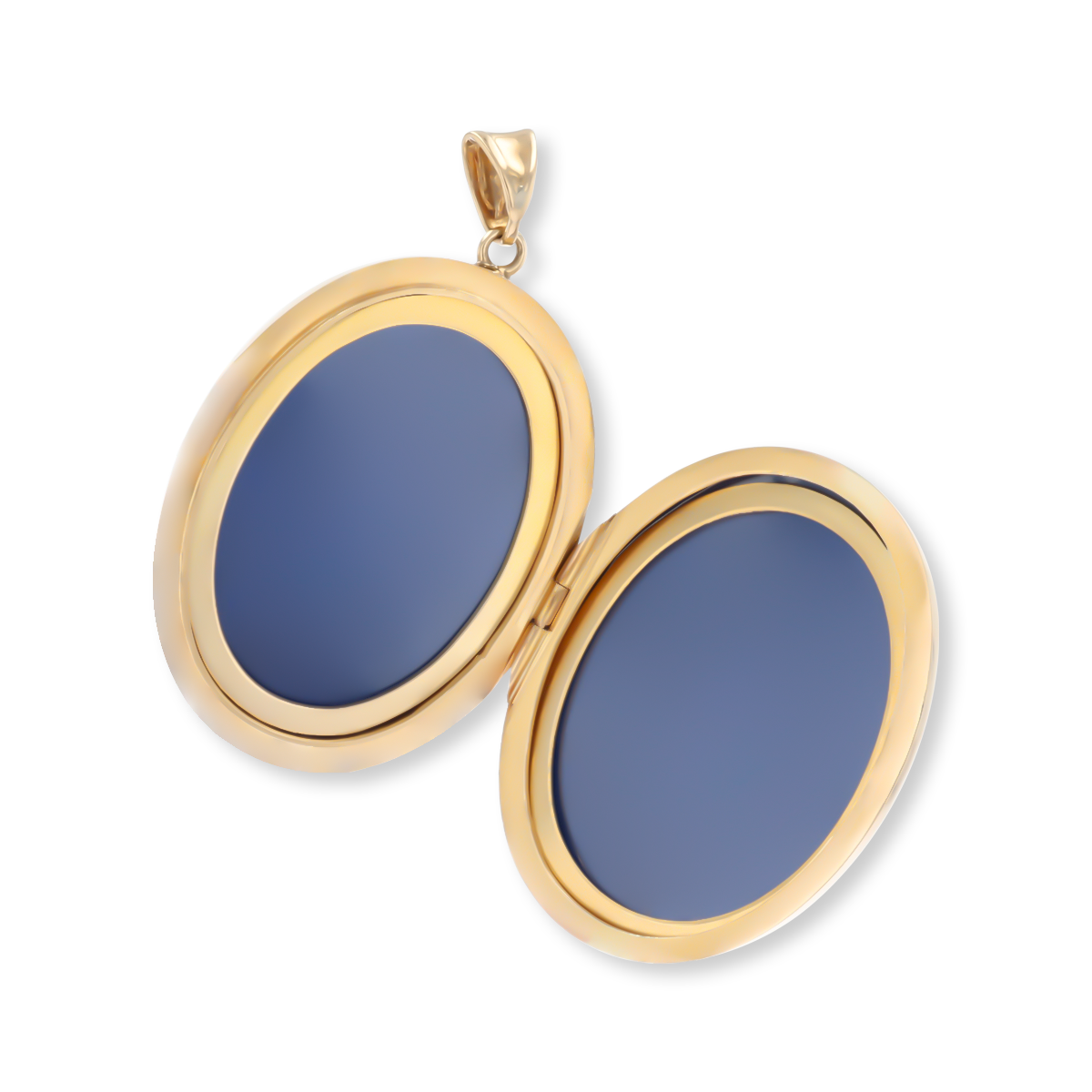 9ct Yellow Gold Sapphire & Ruby Set Floral Locket