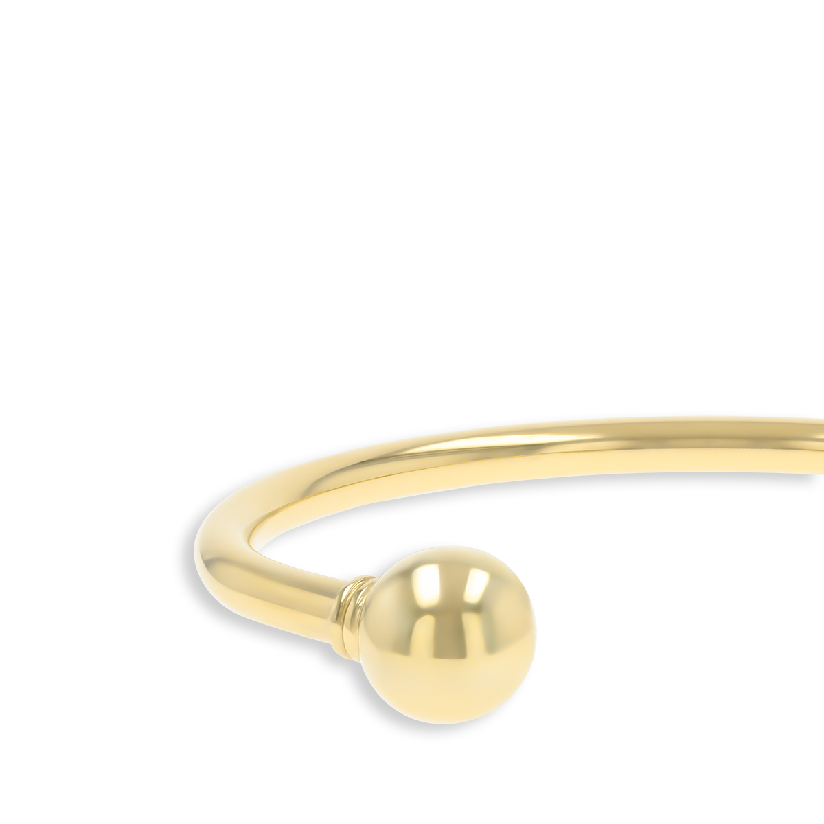 9ct Yellow Gold Heavy Plain 5mm Solid Torque Bangle