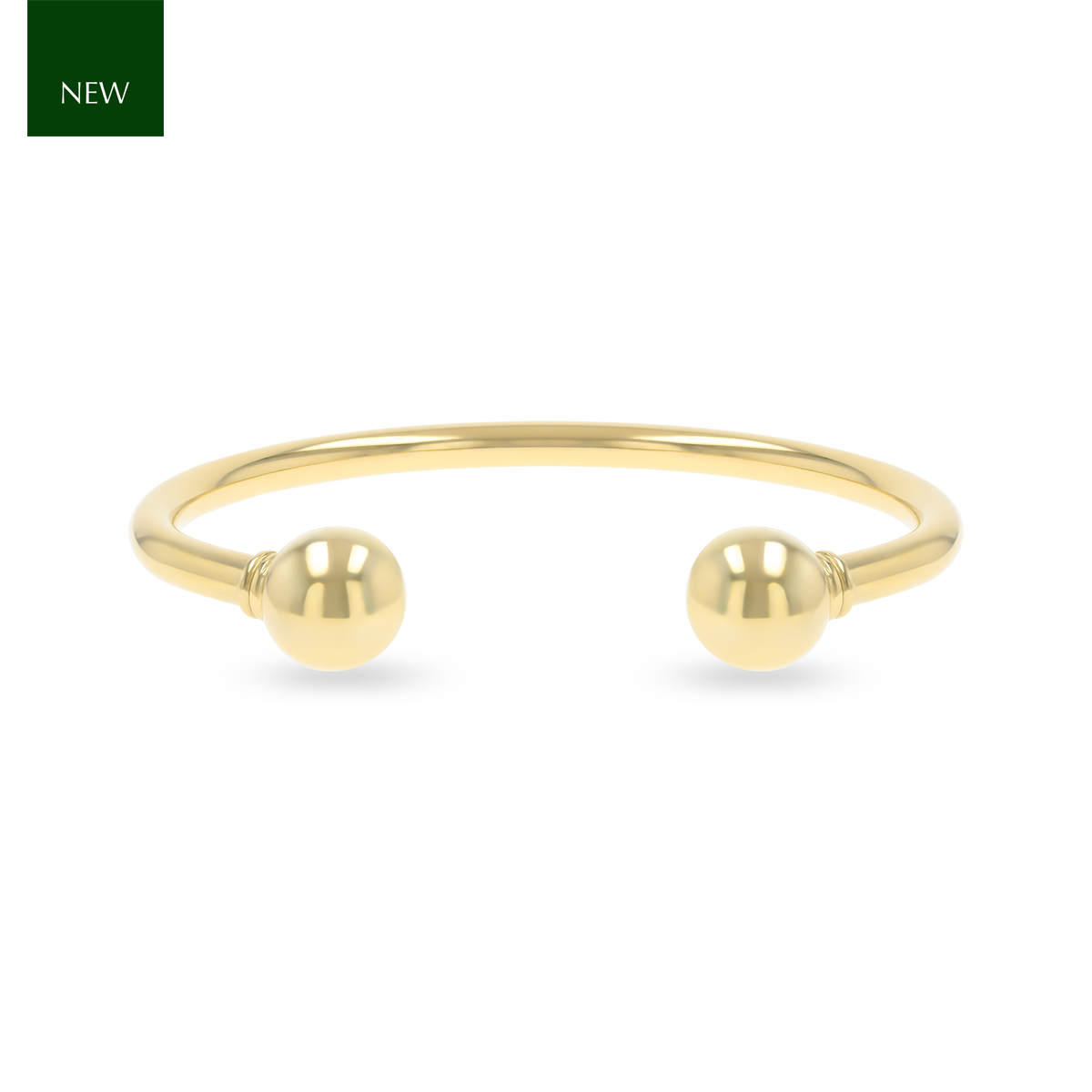 9ct Yellow Gold Heavy Plain 5mm Solid Torque Bangle