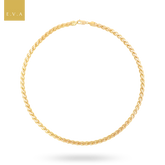 9ct Yellow Gold Flat Wheat Necklace