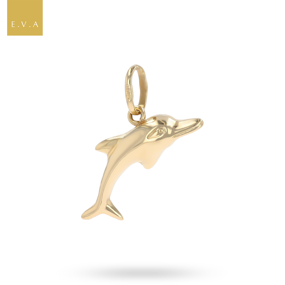 18ct Yellow Gold Small Dolphin Pendant