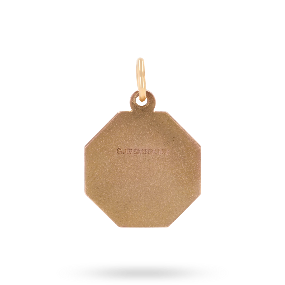 9ct Rose Gold Octagonal St Christopher Pendant By Georg Jensen
