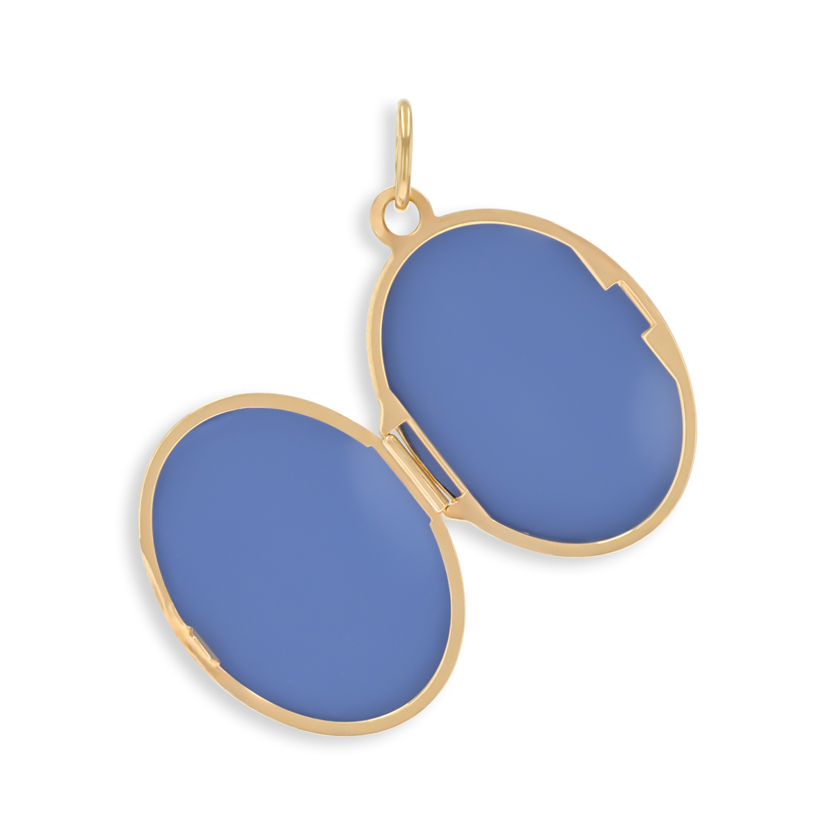 9ct Yellow Gold Sapphire Set Foliate Scroll Locket