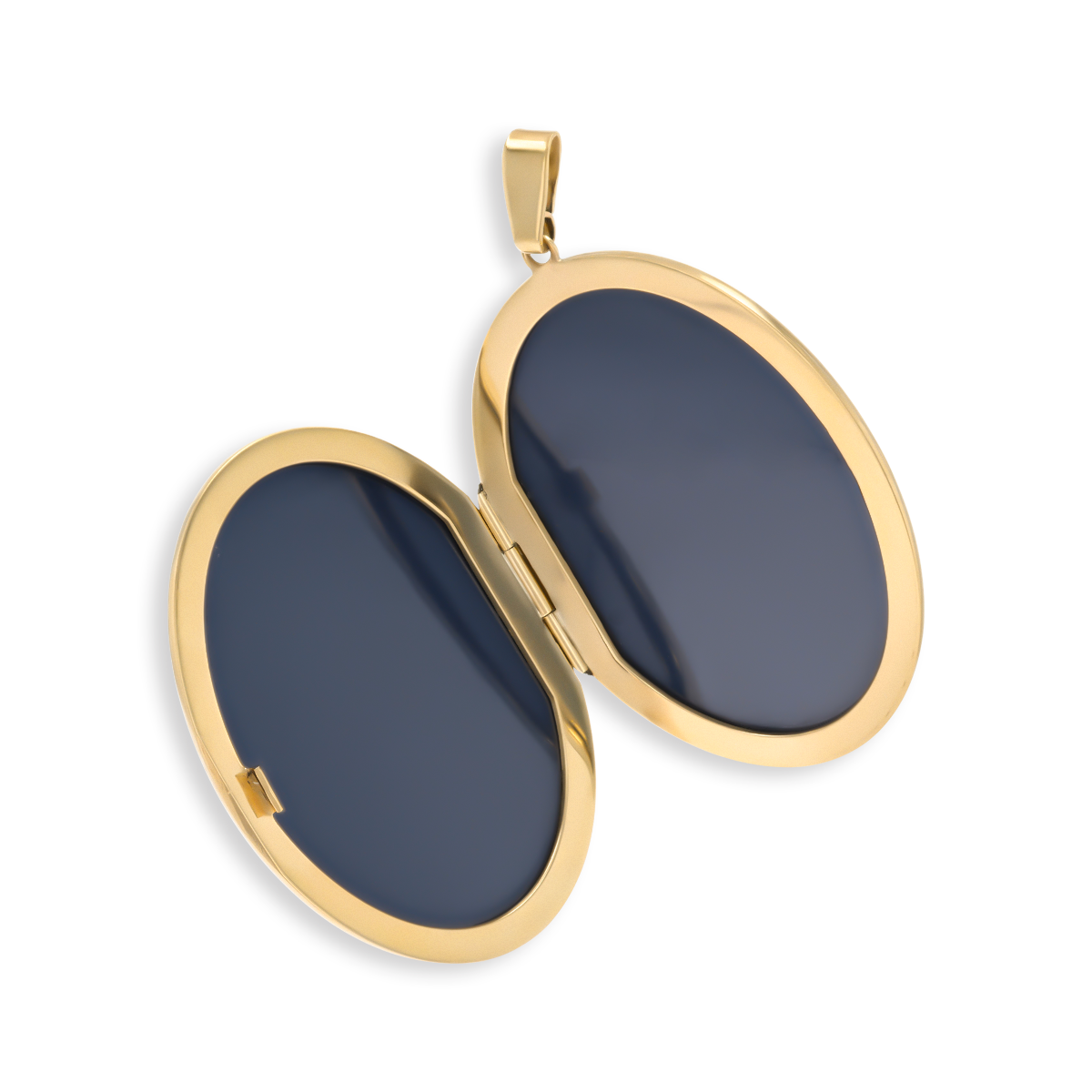 9ct Yellow Gold Extra Large Oval Foliate Scroll Engraved Locket