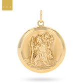 9ct Yellow Gold St Christopher Pendant By Georg Jensen