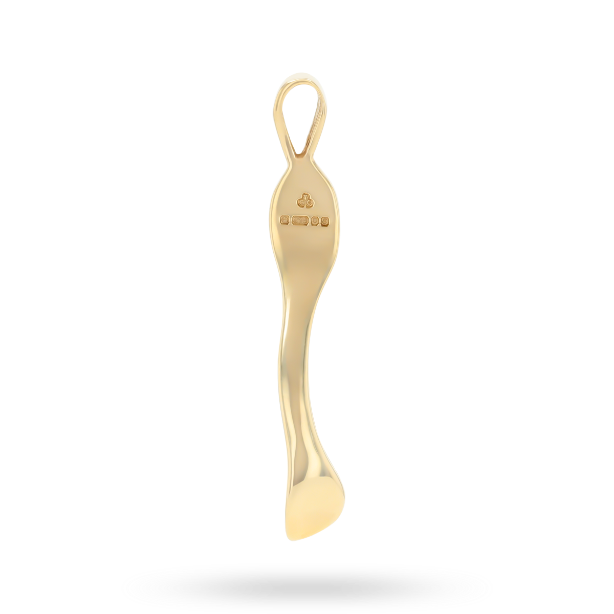 9ct Yellow Gold Wishbone Pendant