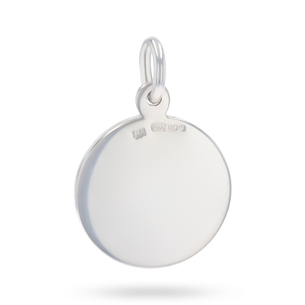 Sterling Silver The Lords Prayer Round Disc Pendant