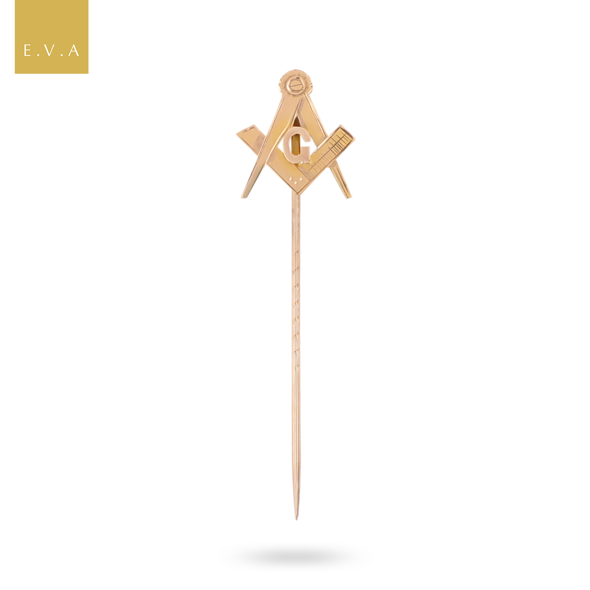 9ct Yellow Gold Masonic Stick Pin