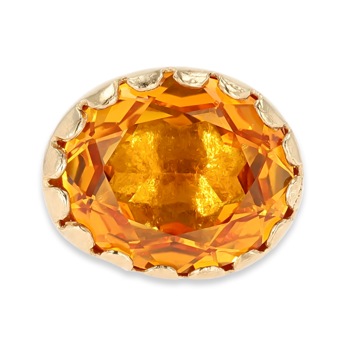 9ct Yellow Gold Citrine Watch Fob