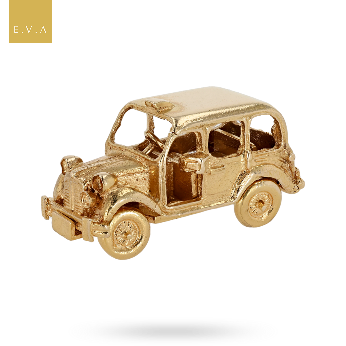 9ct Yellow Gold Taxi Charm