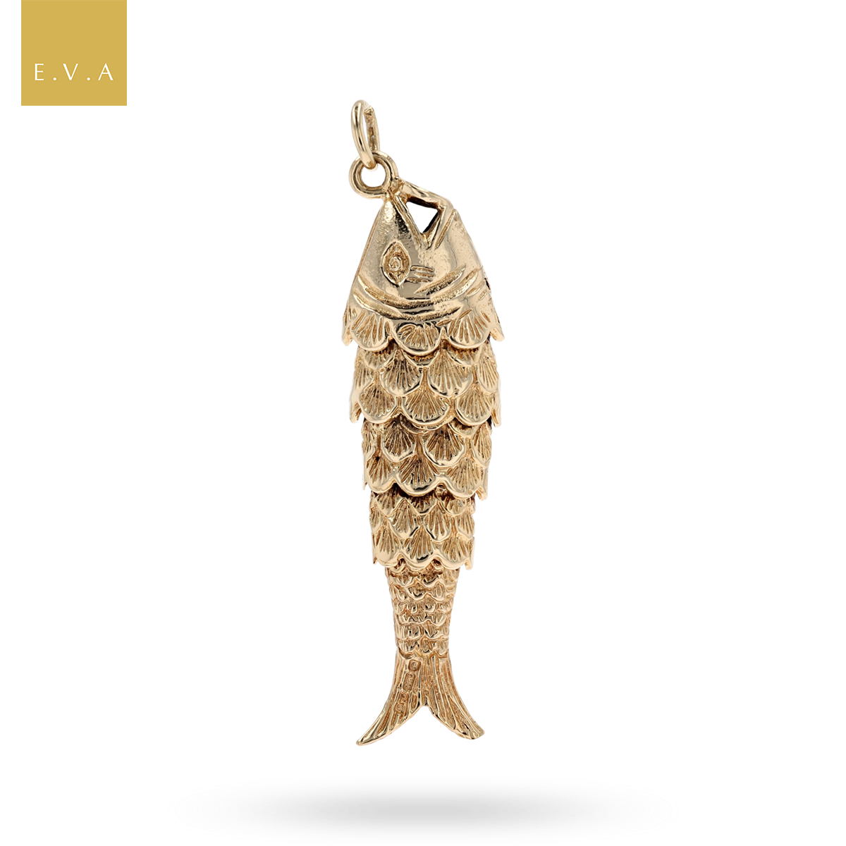 9ct Yellow Gold Fish Pendant