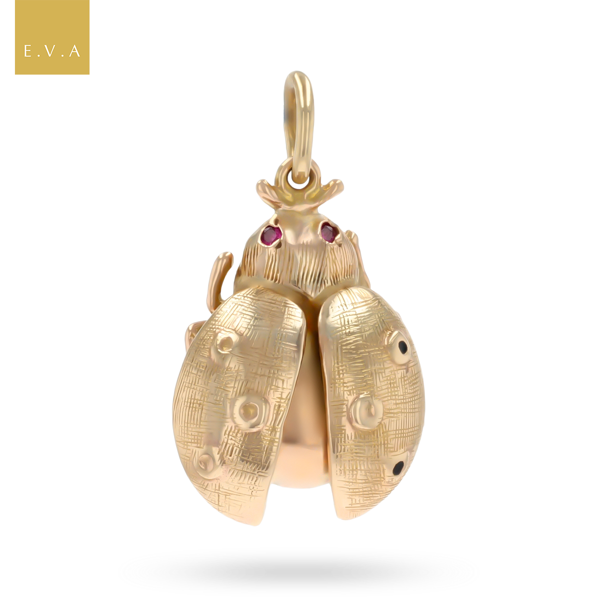 9ct Yellow Gold Ladybird Charm By Georg Jensen