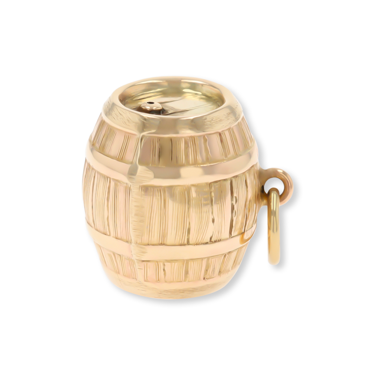 9ct Yellow Gold Barrel Charm By Georg Jensen