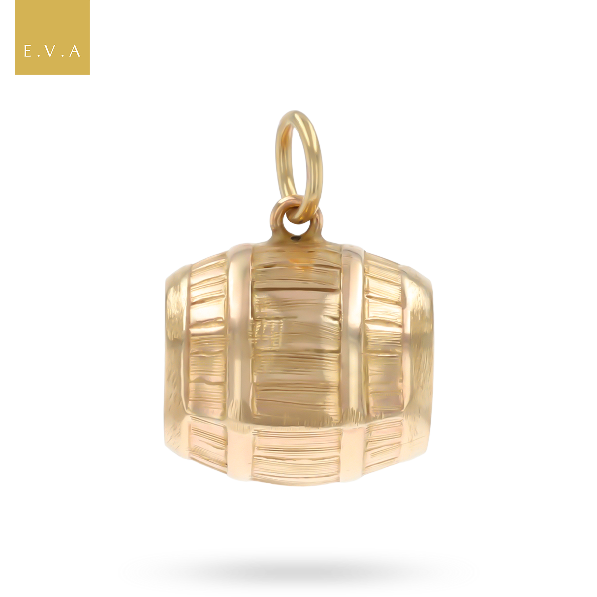 9ct Yellow Gold Barrel Charm By Georg Jensen