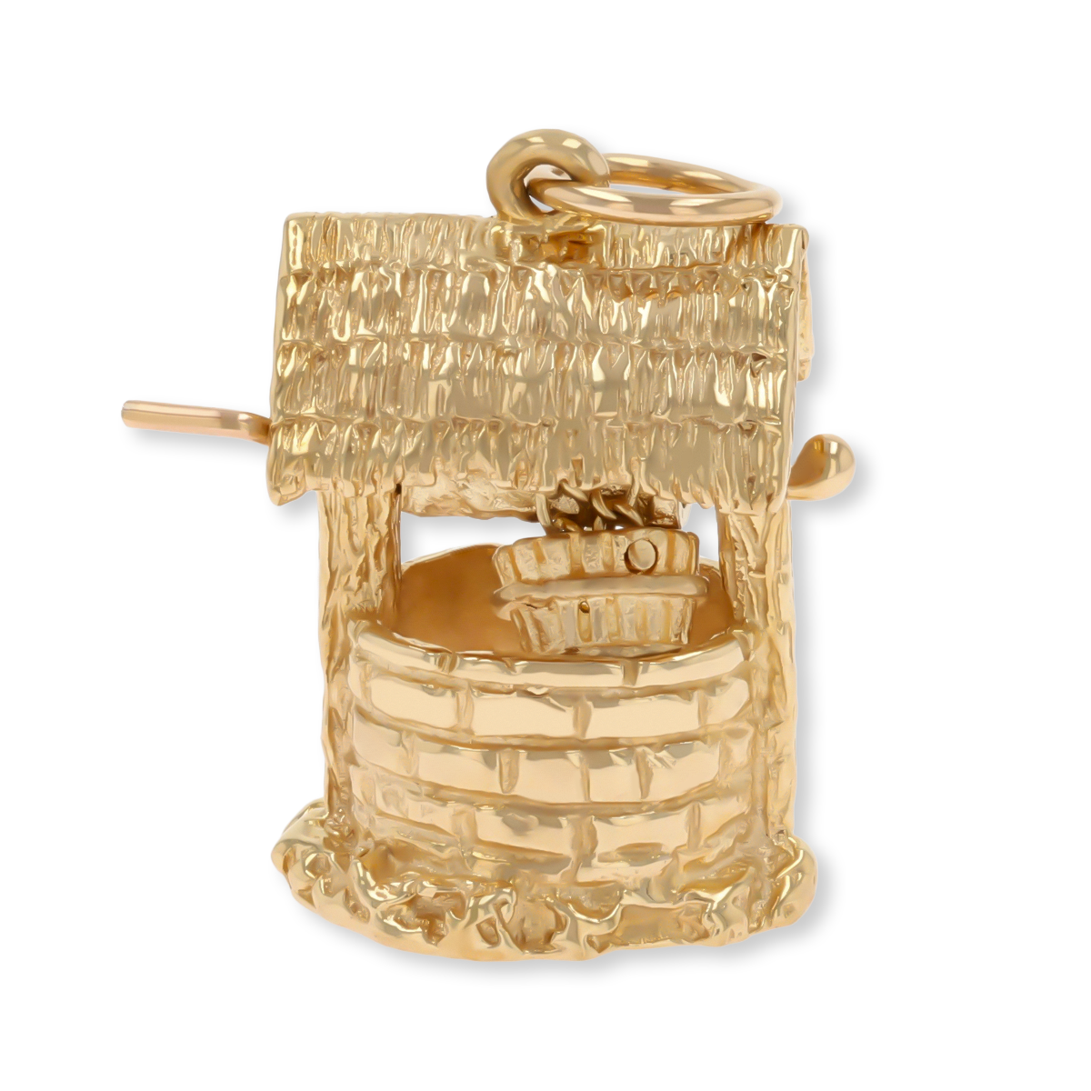 9ct Yellow Gold Large Wishing Well Charm