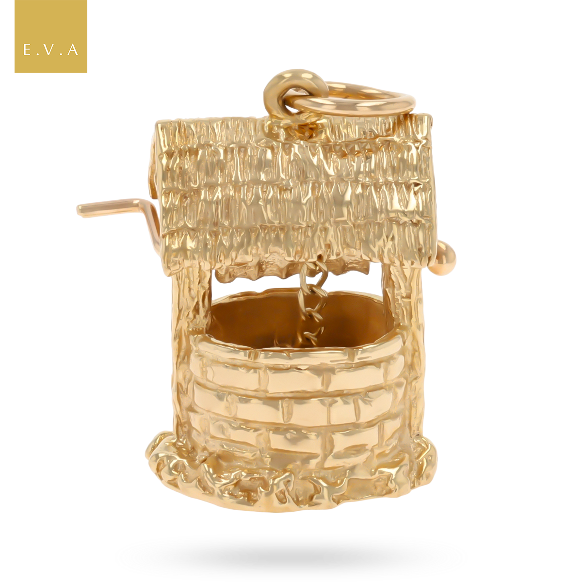 9ct Yellow Gold Large Wishing Well Charm