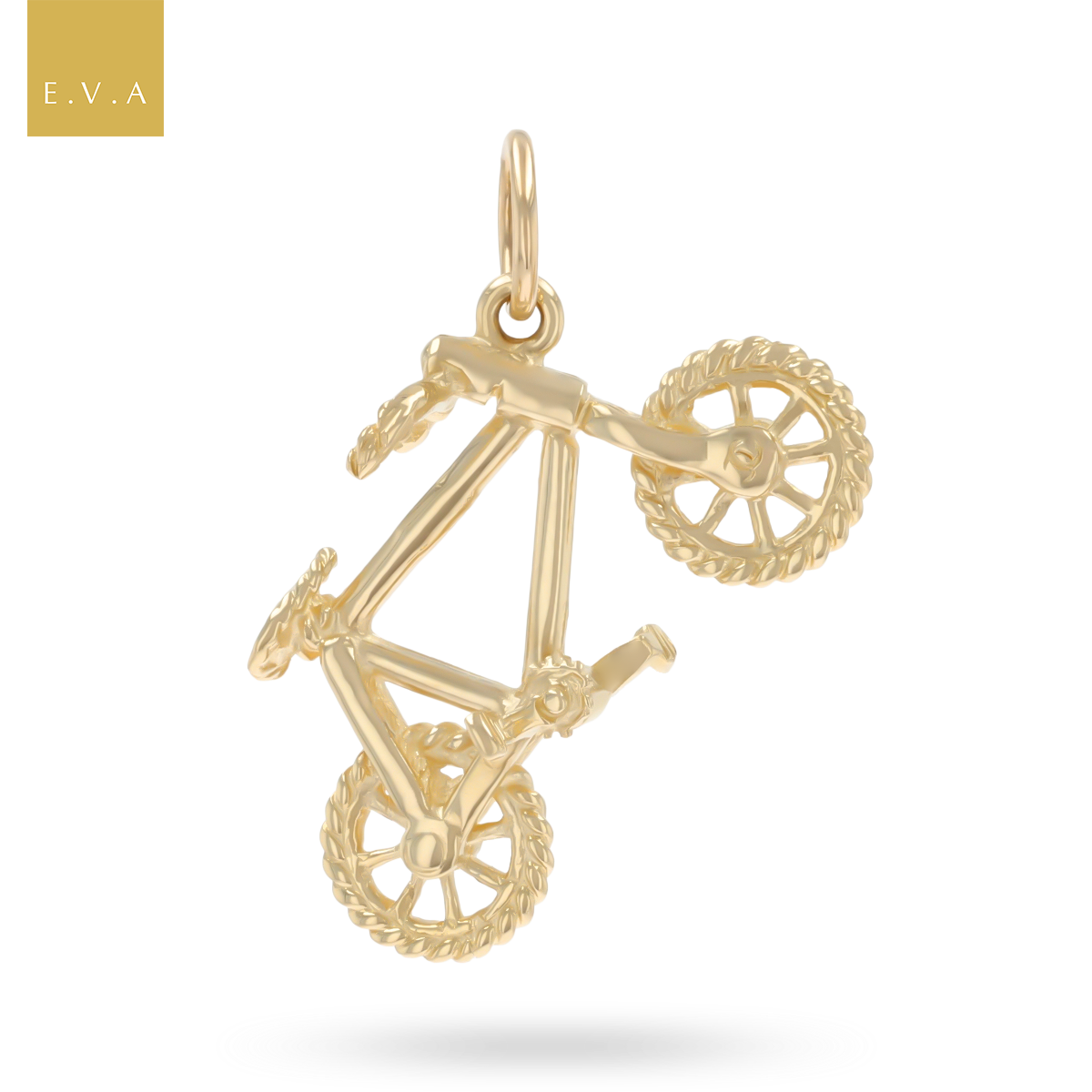9ct Yellow Gold Bicycle Charm