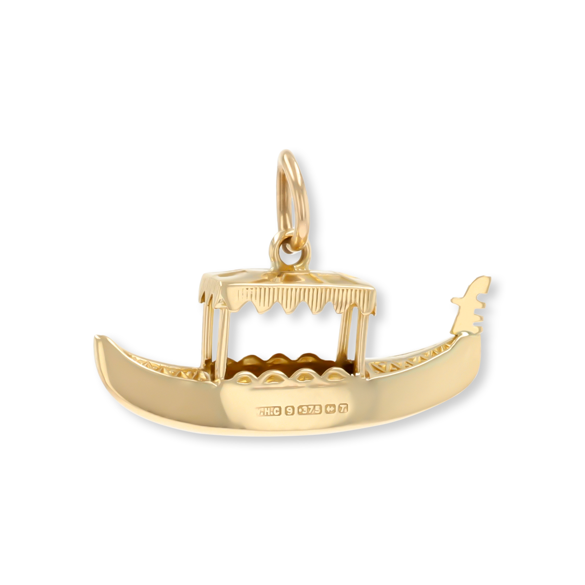 9ct Yellow Gold Gondola Boat Charm