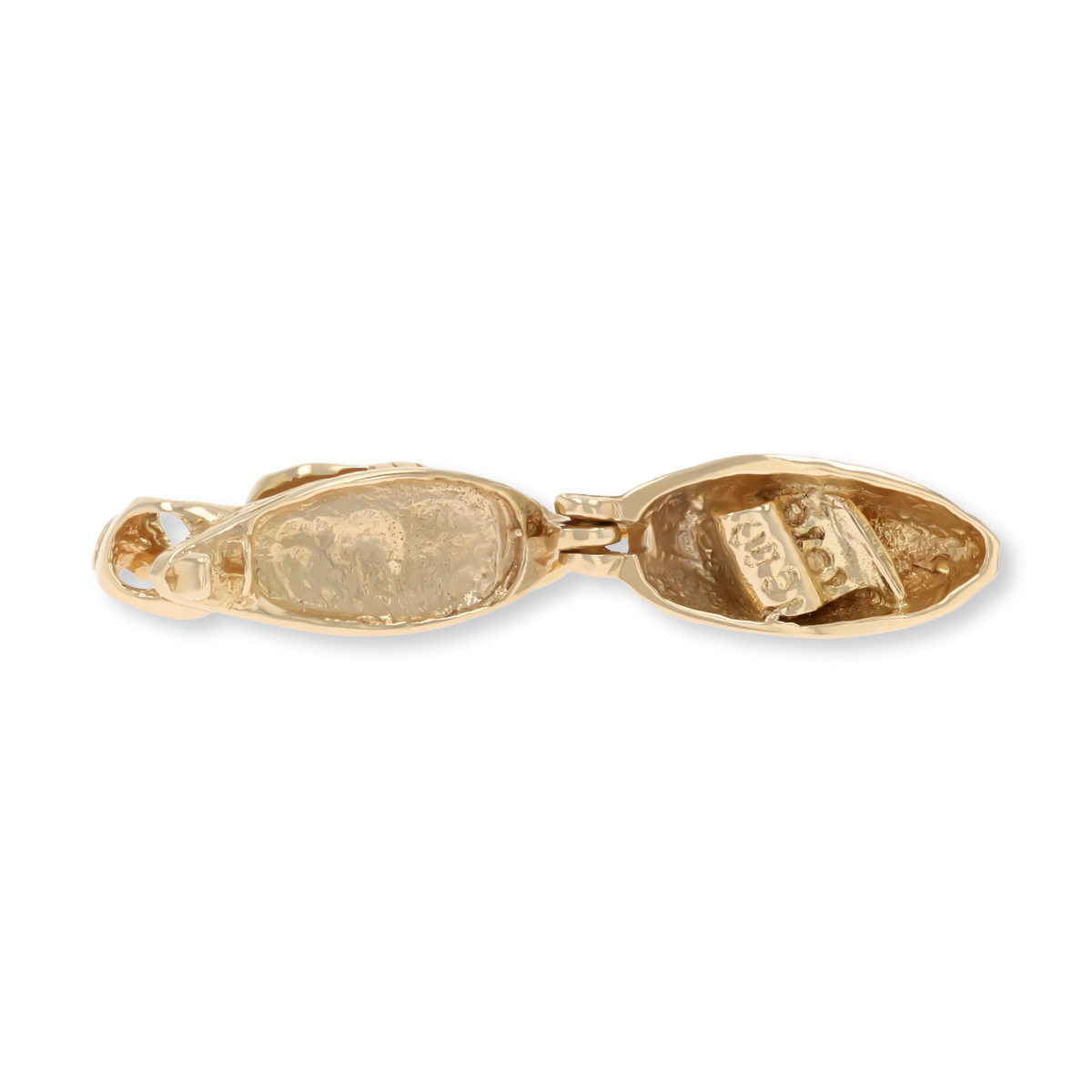 9ct Yellow Gold Galleon Ship Opening Charm