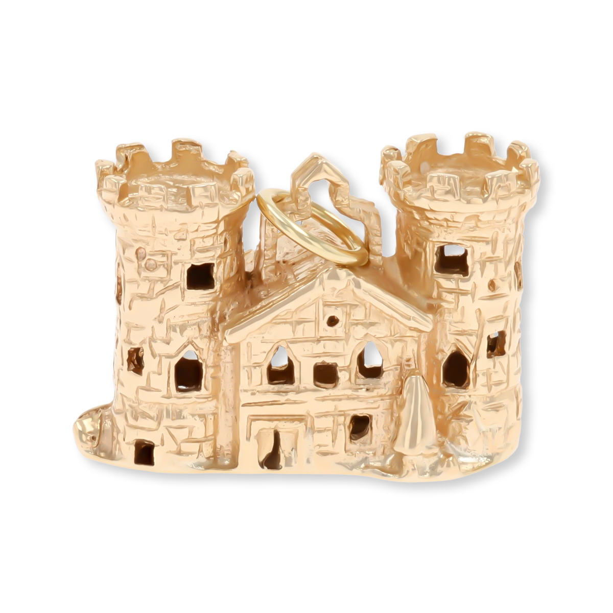 9ct Yellow Gold Castle Charm