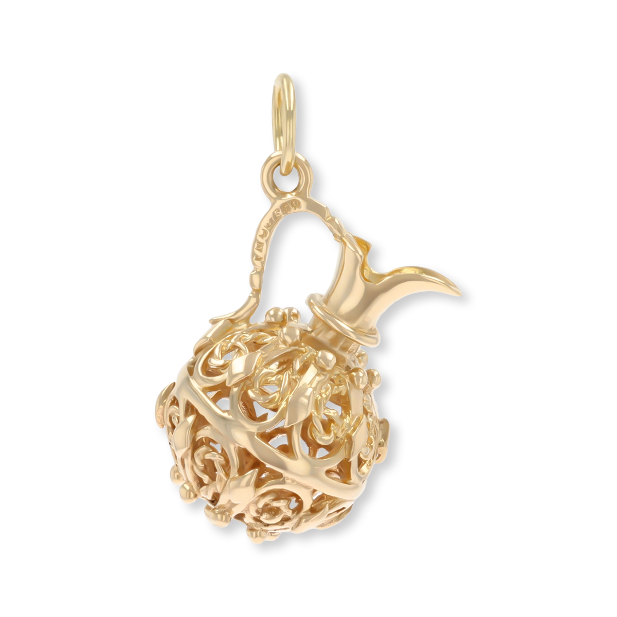 9ct Yellow Gold Ornate Jug Charm
