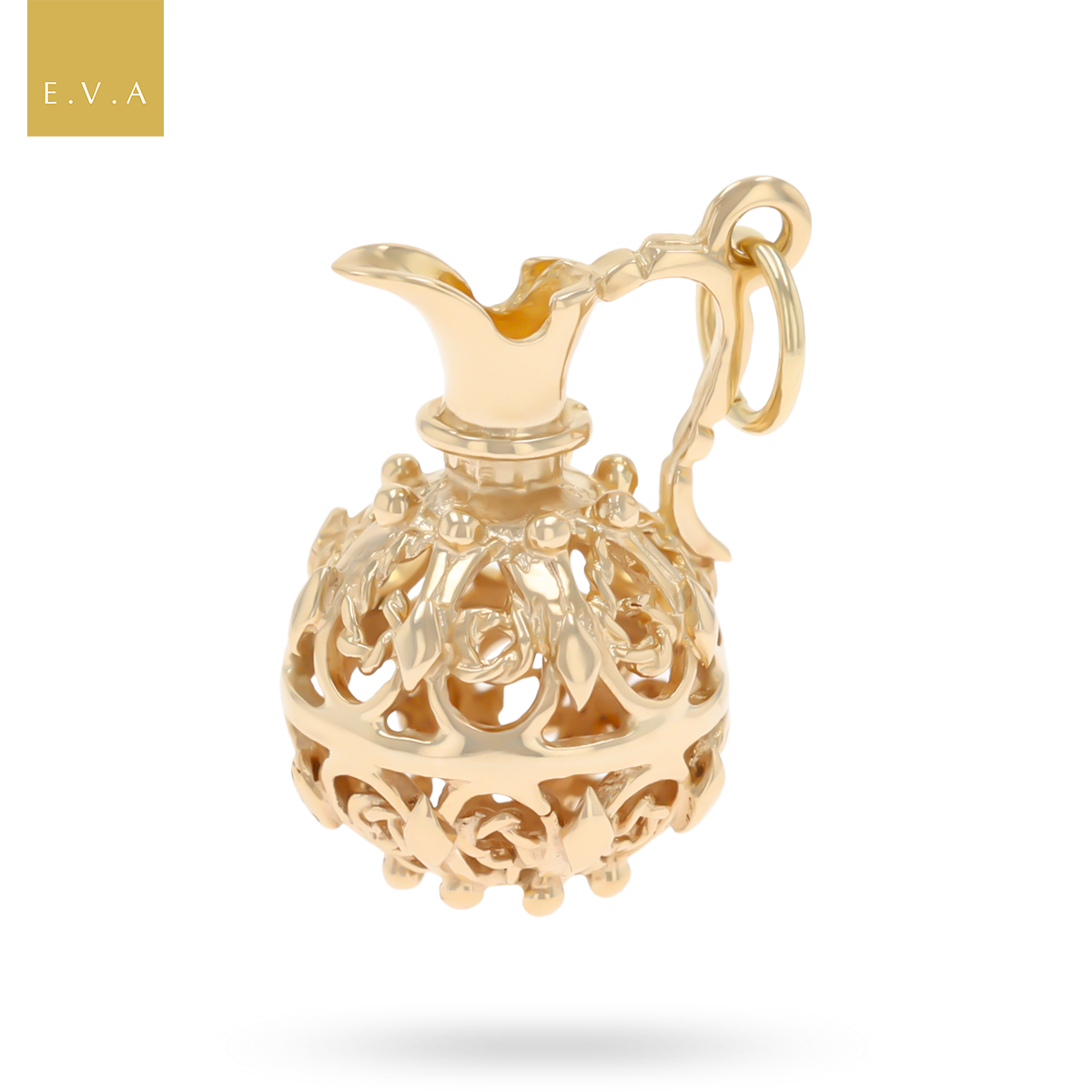 9ct Yellow Gold Ornate Jug Charm