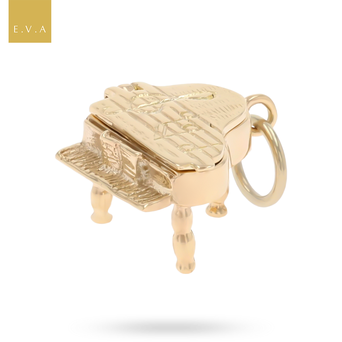 9ct Yellow Gold Small Piano Opening Charm